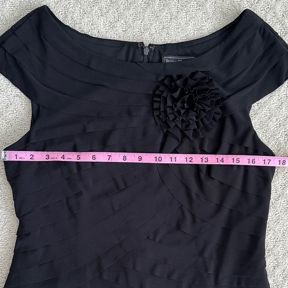 Jessica Howard Black Fit & Flare Formal Cocktail Dress Size 14P Formal Feminine - Picture 13 of 13